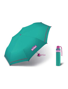 Scout BASIC GREEN skládací deštník s reflexním proužkem