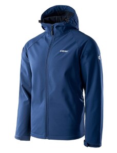 HI-TEC Neti - pánská softshellová bunda s kapucí (modrá)
