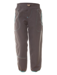 Softshellové kalhoty s fleecem MKcool K00009 šedé/tyrkysové 80