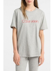 CALVIN KLEIN dámské šedé tričko CREW NECK šedá