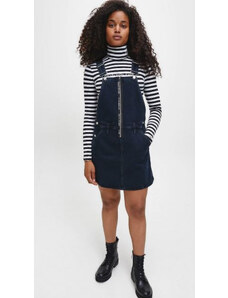 Calvin Klein dámské džínové šaty DUNGAREE DRESS ZIP