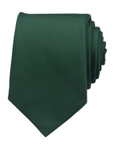 Quentino Smaragdově zelená pánská kravata matná