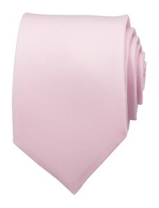Quentino Světle růžová pánská kravata matná