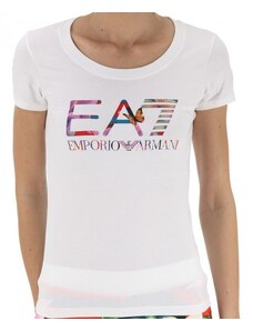 Emporio Armani Dámské triko Empori Armani bílé s barevným logem