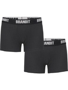 Brandit Boxerky Logo 2er Pack černo/černé