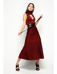 Pinko | Horten šaty | Červená;vínová