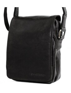 Sendi Design Pánská kožená taška přes rameno PAULO černá