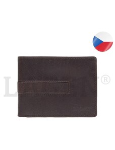 Pánská kožená peněženka LAGEN 4980 Karel - tmavě hnědá