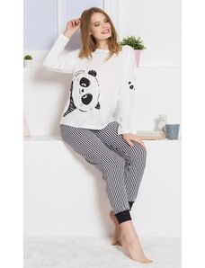 Dámské pyžamo dlouhé Vienetta Secret Velká panda