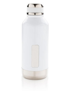 Nepropustná vakuová lahev z nerezové oceli, 500ml, XD Design, bílá