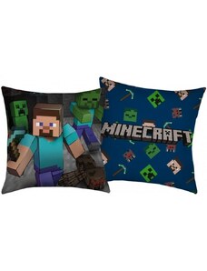 Halantex Polštář Minecraft - motiv Steve - 40 x 40 cm