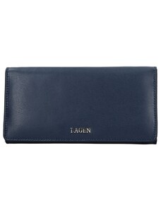 Dámská kožená peněženka LAGEN 50310 tmavě modrá