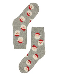 Aura.Via Veselý Santa Claus - dámská vánoční ponožka