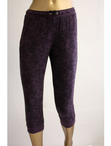 eshop.textil-parik.cz Pleas 166838-810 Kalhoty 3/4, fialové s květinovým vzorem