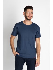Bavlněné triko CityZen modré kulatý výstřih