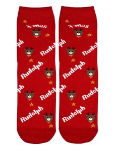 Aura.Via Vánoční ponožky s veselým Rudolphem