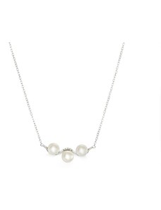 Tiniana Stříbrný náhrdelník s pravou říční perlou Groa