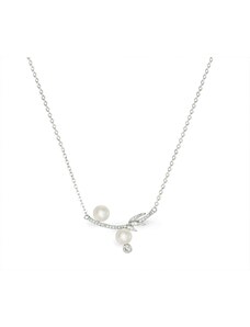 Tiniana Stříbrný náhrdelník s pravou říční perlou Dalla