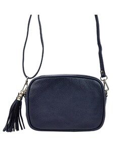 Kožená crossbody kabelka Patrizia Piu 01-067N modrá