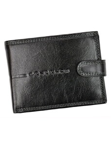 Pánská kožená peněženka Harvey Miller Polo Club 1530260 s upínkou černá | KabelkyproVas.cz