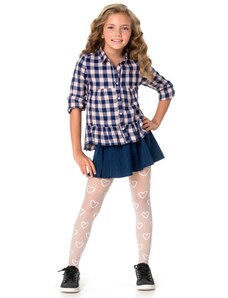 MONA DORA dívčí vzorované punčochové kalhoty