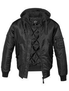 Bunda Brandit MA1 Sweat Hooded Jacket černá