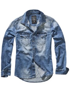 Košile dl. rukáv Brandit Riley Denimshirt modrá