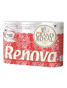 RENOVA Toaletní papír Grand Royal bílý 4-vrstvý, 6 ks