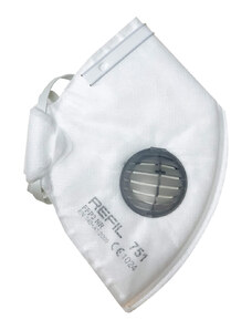 REFIL Bílý respirátor FFP3 s ventilkem