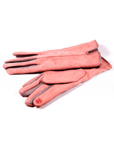 Zimní dámské textilní rukavice Elina ZRD009 růžová