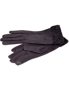 Zimní dámské textilní rukavice Kai ZRD015 hnědá, černá