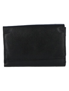 Bellugio Pěkná a praktická dámská kožená peněženka Emílie, černá