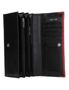 Lagen Dámská peněženka kožená 50400 Černá/Červená
