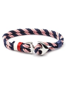 Náramek Elements Anchor Rope - Blue/Pink