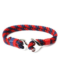 Náramek Elements Anchor Rope - Blue/Red