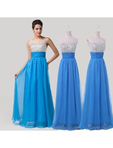 modré plesové šaty Rebecca
