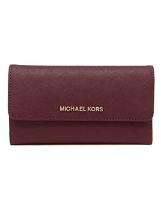 Michael Kors Trifold saffiano leather peněženka merlot