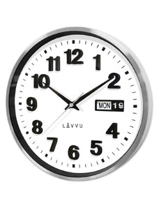 LAVVU Kovové hodiny s ukazatelem data DATE METAL ⌀30cm