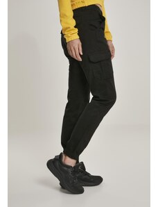 UC Ladies Dámské cargo kalhoty s vysokým pasem černé
