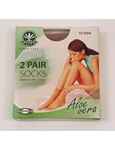 Elite Punčochové ponožky Aloe Vera s lykrou 2páry