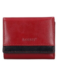 Dámská kožená peněženka LAGEN 160231 červeno/černá
