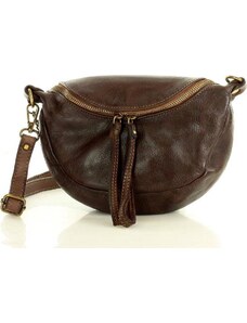 MARCO MAZZINI CROSSBODY KABELKA - TMAVĚ HNĚDÁ