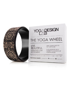 Kruh na jógu Yoga Design Lab Yoga Wheel Mandala Black