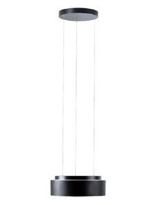 Osmont 67887 Eris LEC2, černé závěsné svítidlo z triplexového skla, 19W LED 4000K, prům. 34cm