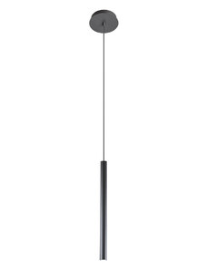 REDO Group 01-1221 Kanji, černé závěsné svítidlo, 6W 3000K, průměr 2,5cm, výška 35cm