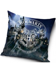 Carbotex Polštář Harry Potter - Škola čar a kouzel v Bradavicích - 40 x 40 cm