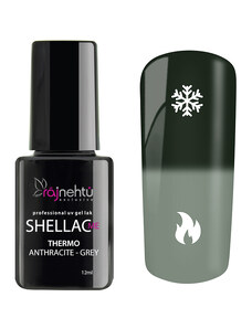 Ráj nehtů UV gel lak Shellac Me Thermo 12ml - Anthracite-Grey