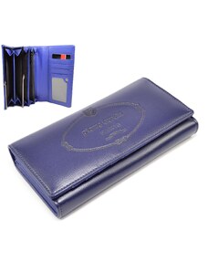 Pierre Cardin Kožená dámská peněženka modrá
