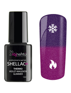 Ráj nehtů UV gel lak Shellac Me Thermo 12ml - Violet-Magenta Glimmer