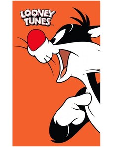 Carbotex Dětský ručník Looney Tunes - Kocour Sylvester - 100% bavlna s gramáží 350 g/m² - 30 x 50 cm